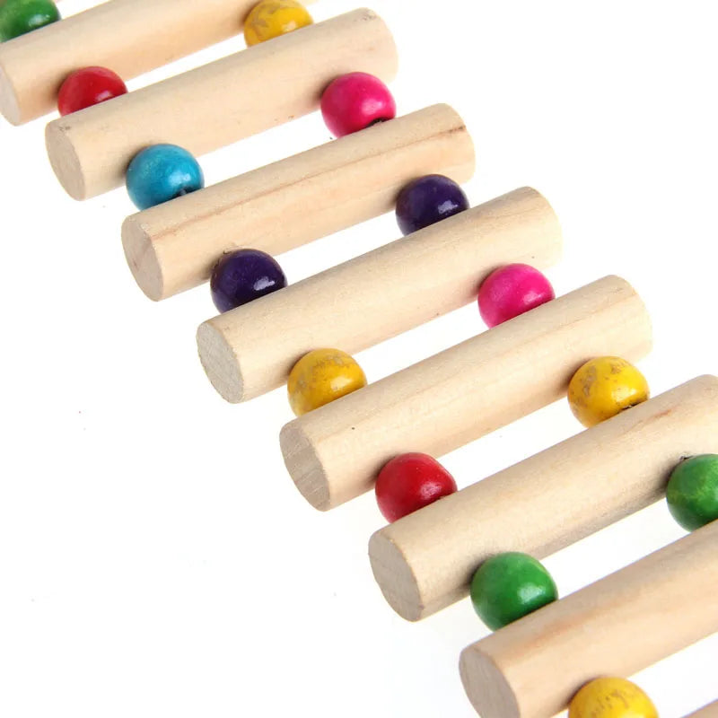 BirdBridge Wooden Ladder Swing Toy