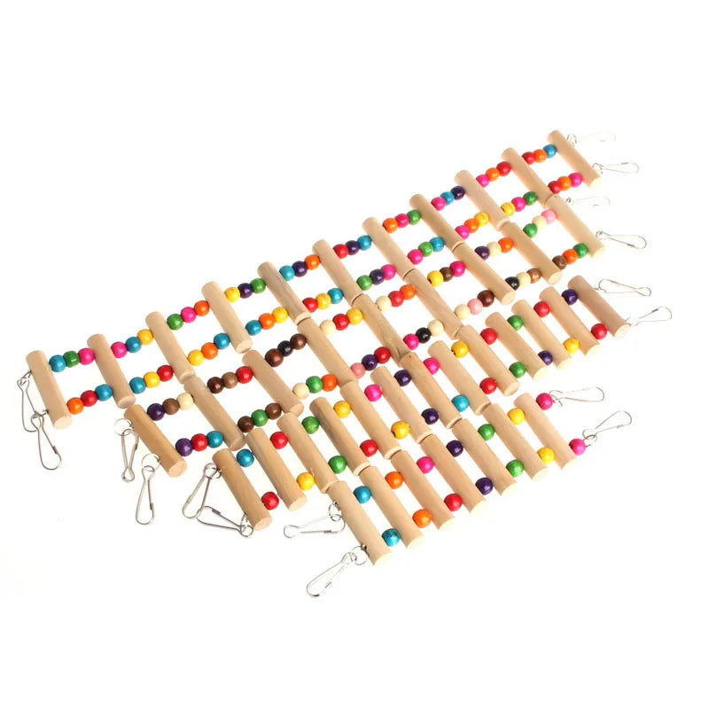 BirdBridge Wooden Ladder Swing Toy