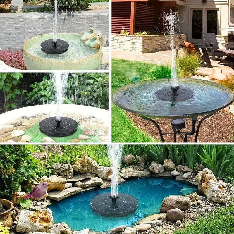 Eco Flow Solar Fountain Pump for Bird Baths and Ponds