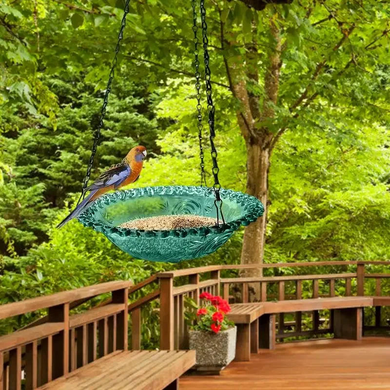 15-inch Hanging Parrot Bath Bowl