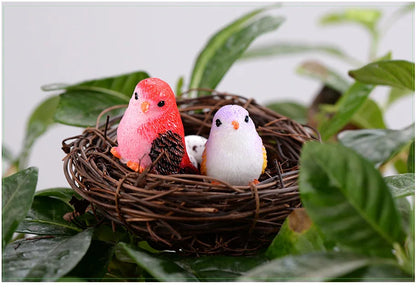 8-Piece Mini Bird Figurine Set